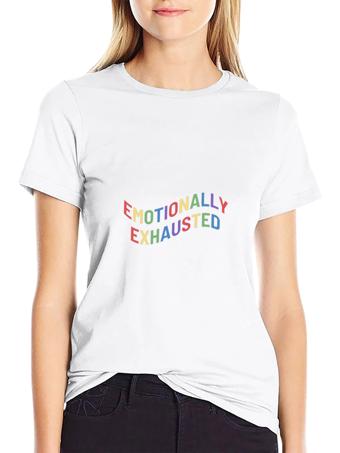 Emotionally Exhausted Graphic Tee - Black Unisex T-Shirt