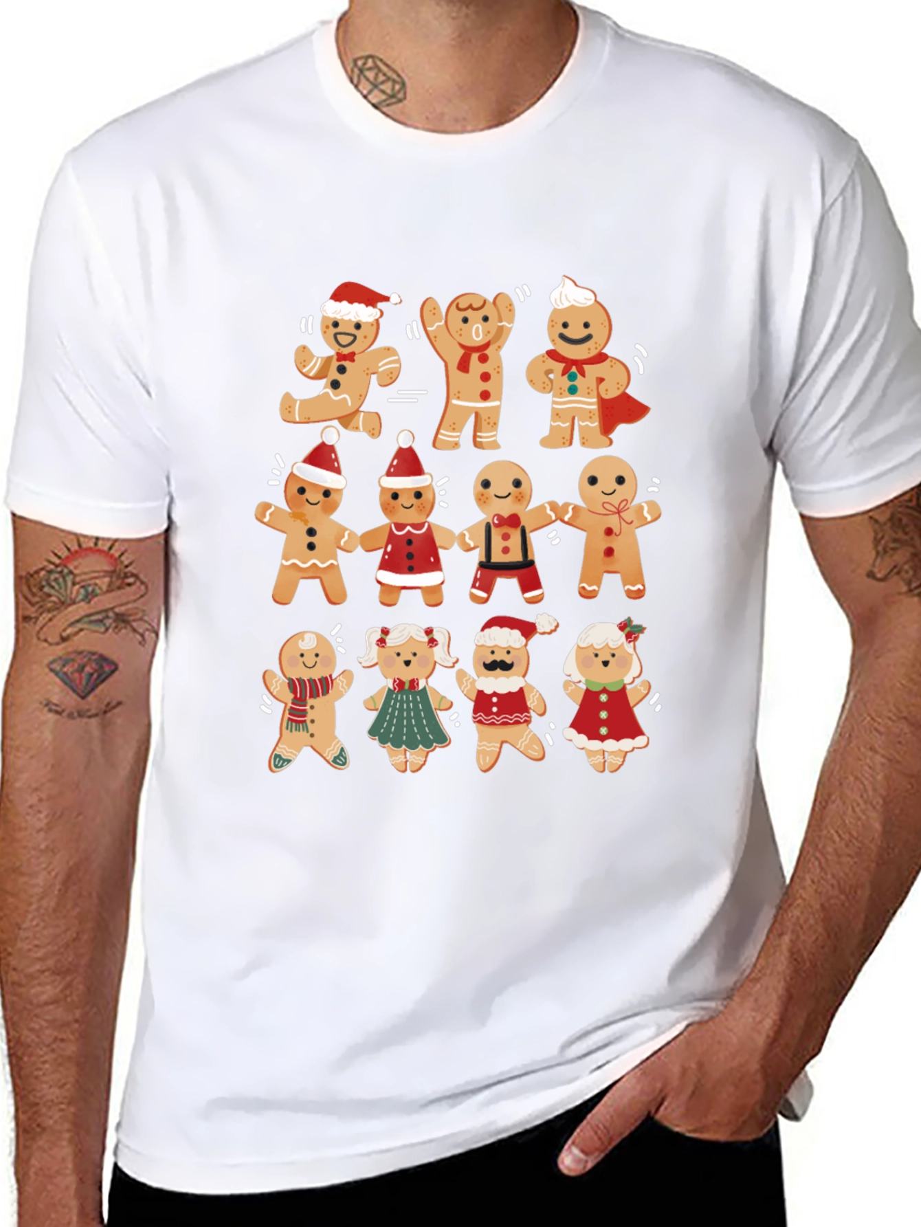 Gingerbread Christmas Graphic Tee