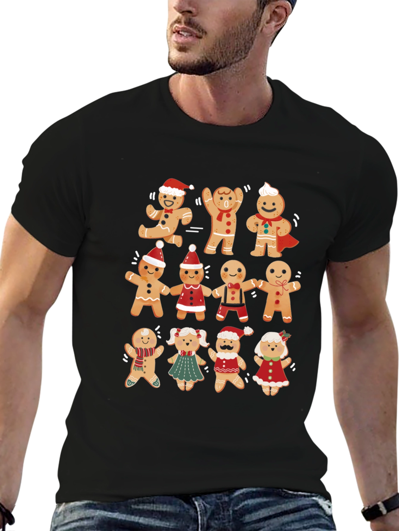 Gingerbread Christmas Graphic Tee