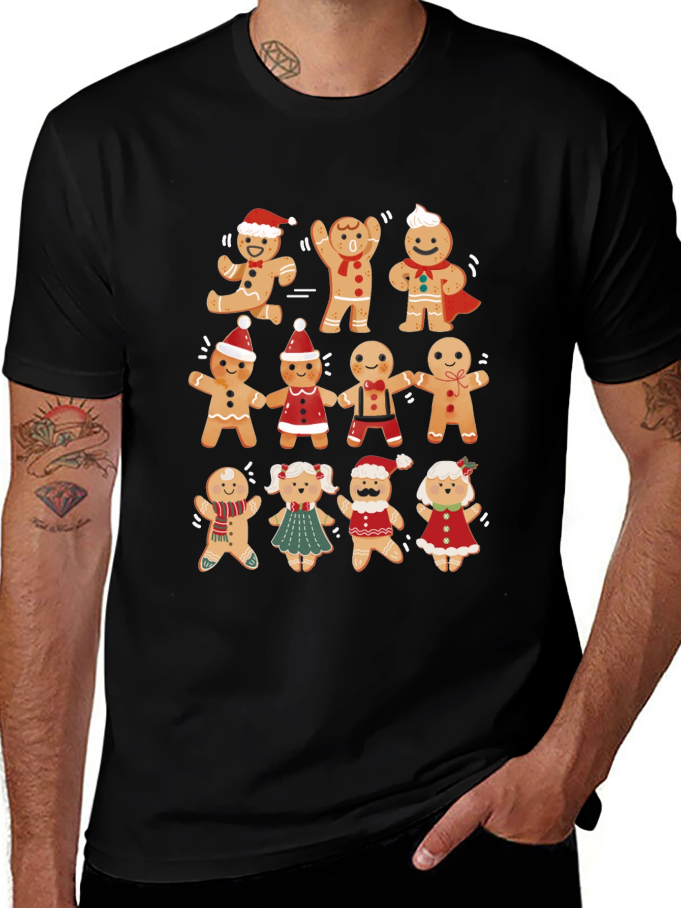Gingerbread Christmas Graphic Tee