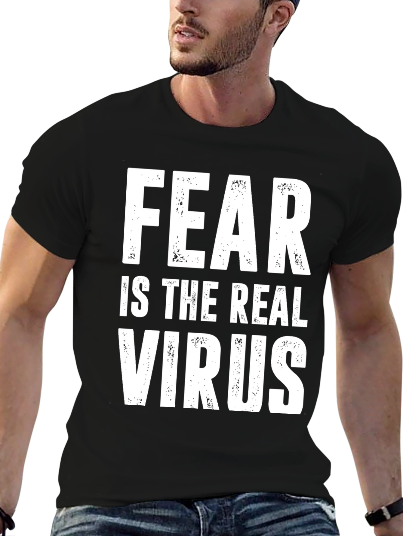 Fear Is The Real Virus Graphic T-Shirt