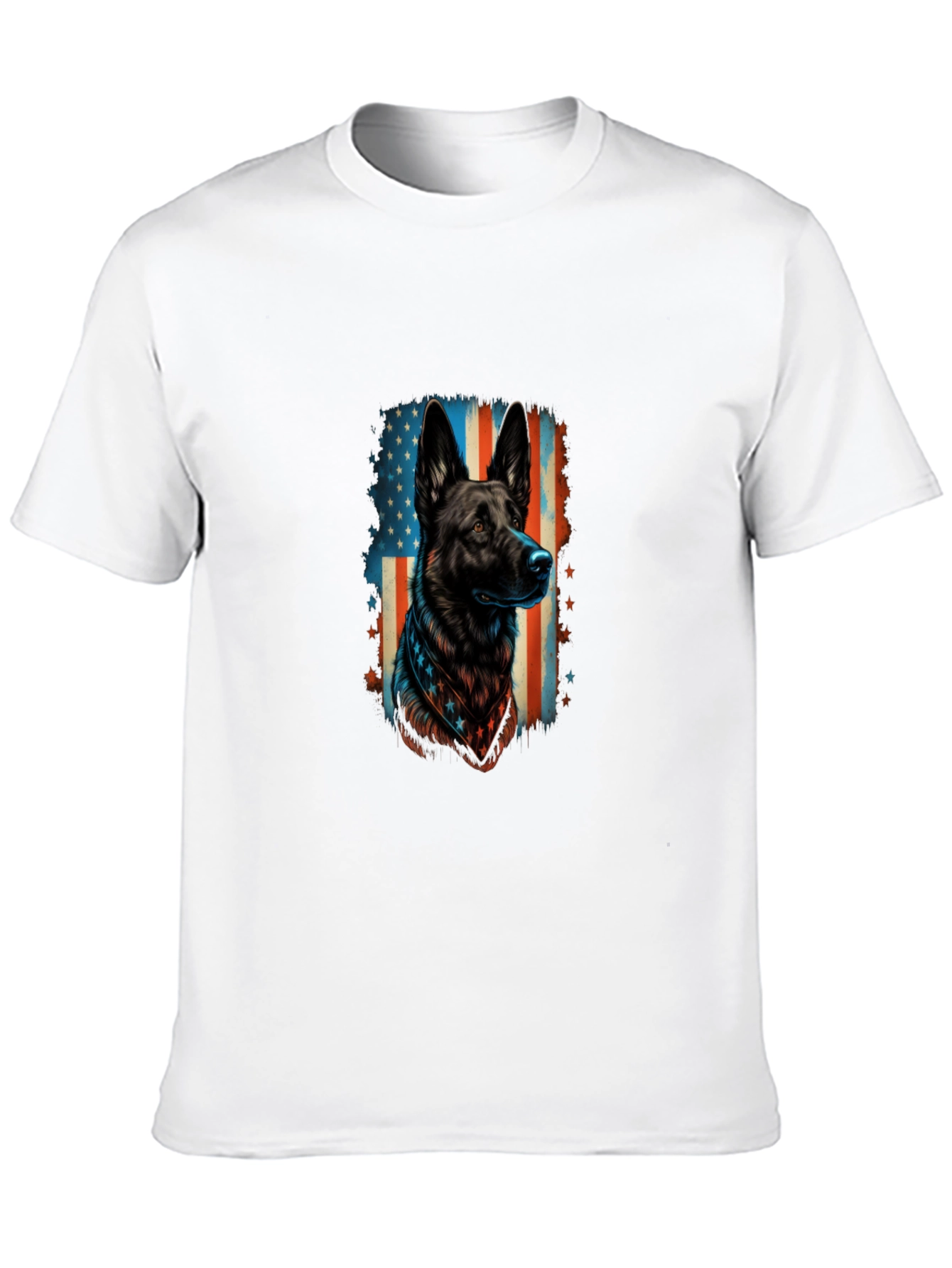 Patriotic German Shepherd Graphic Tee