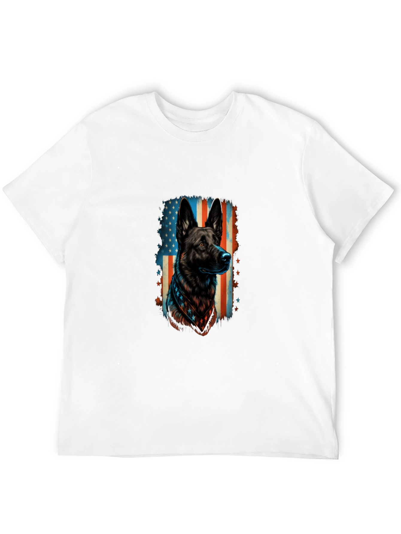 Patriotic German Shepherd Graphic Tee