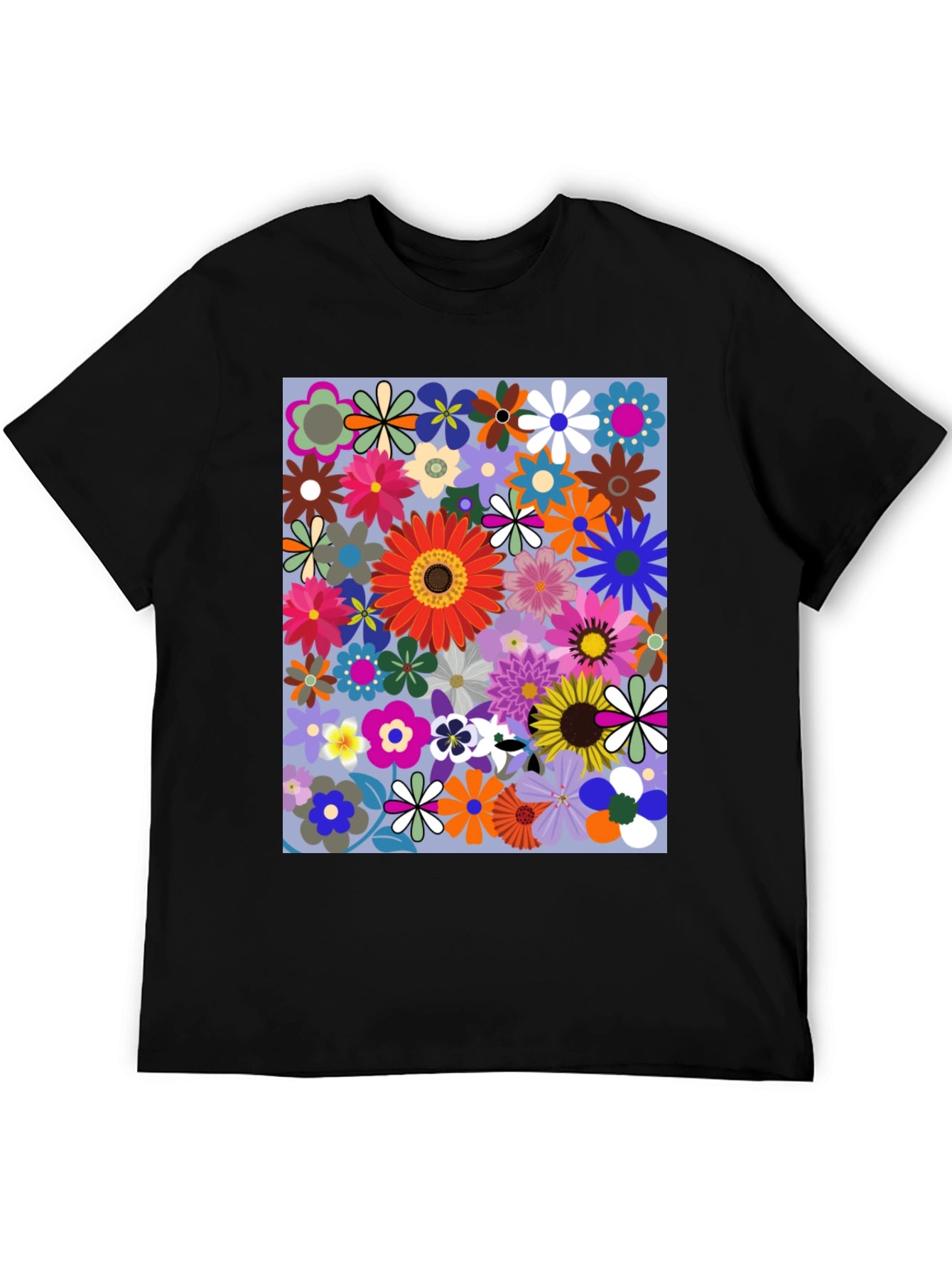 Floral Print Graphic T-Shirt