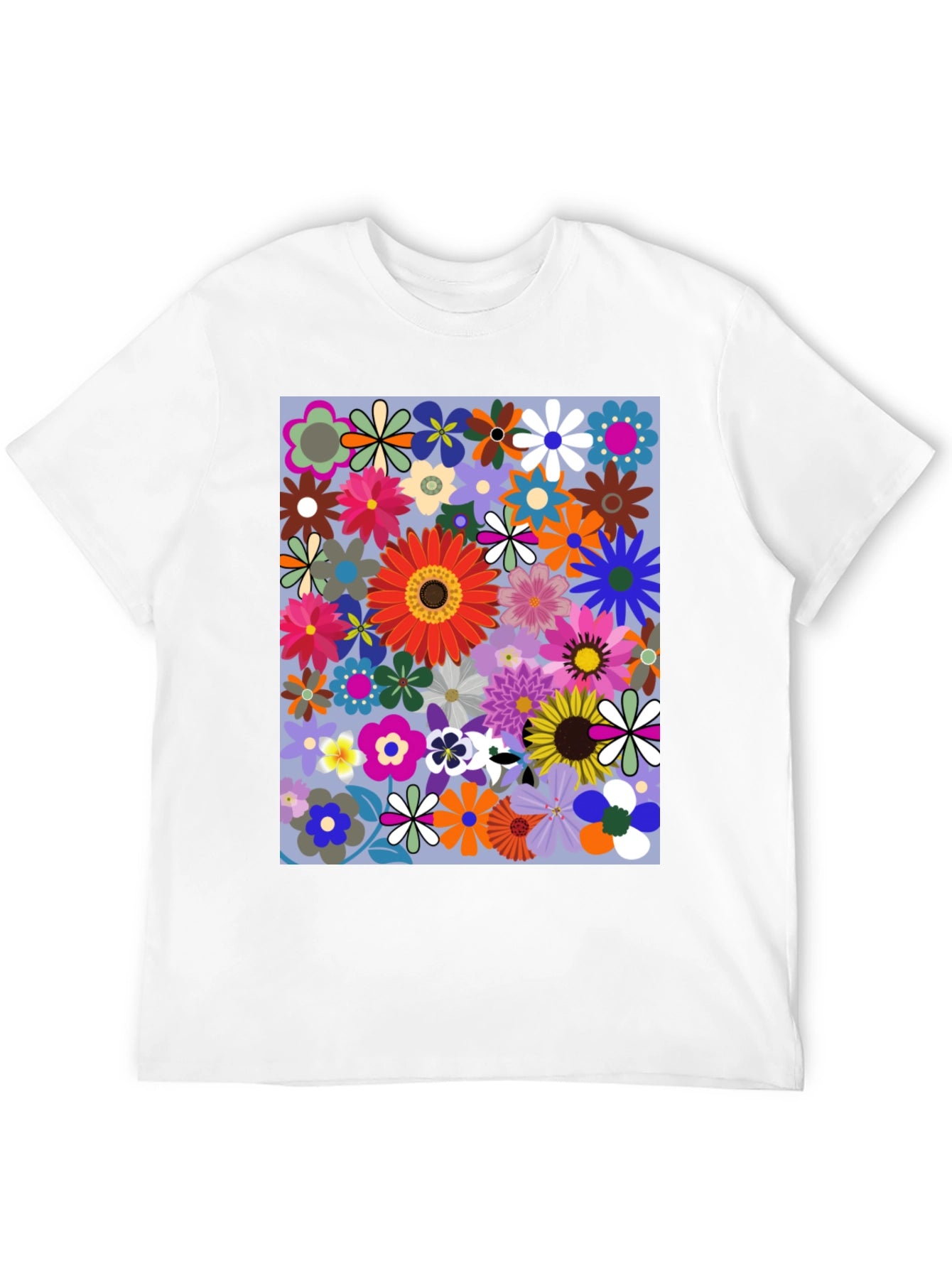 Floral Print Graphic T-Shirt