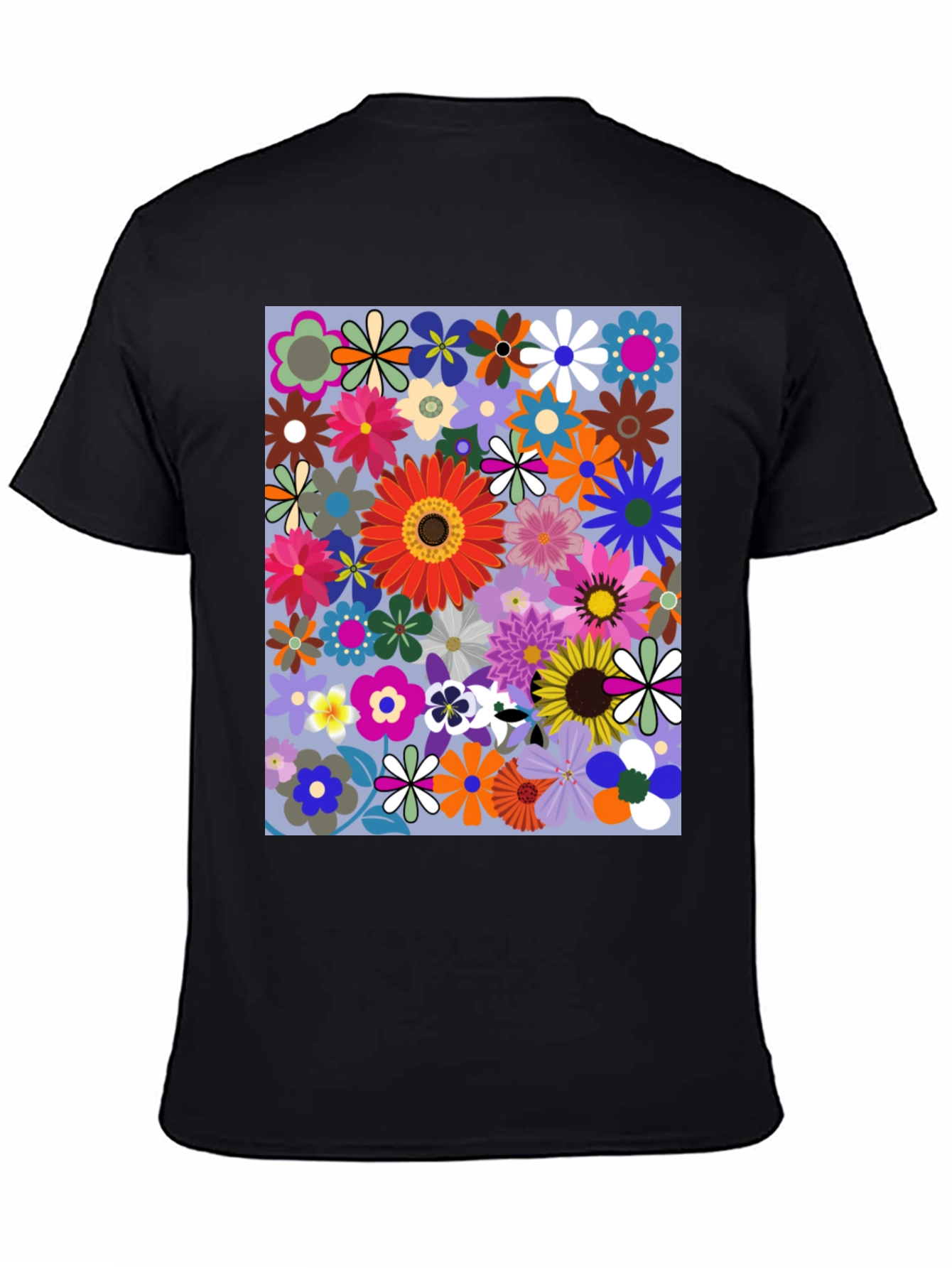 Floral Print Graphic T-Shirt