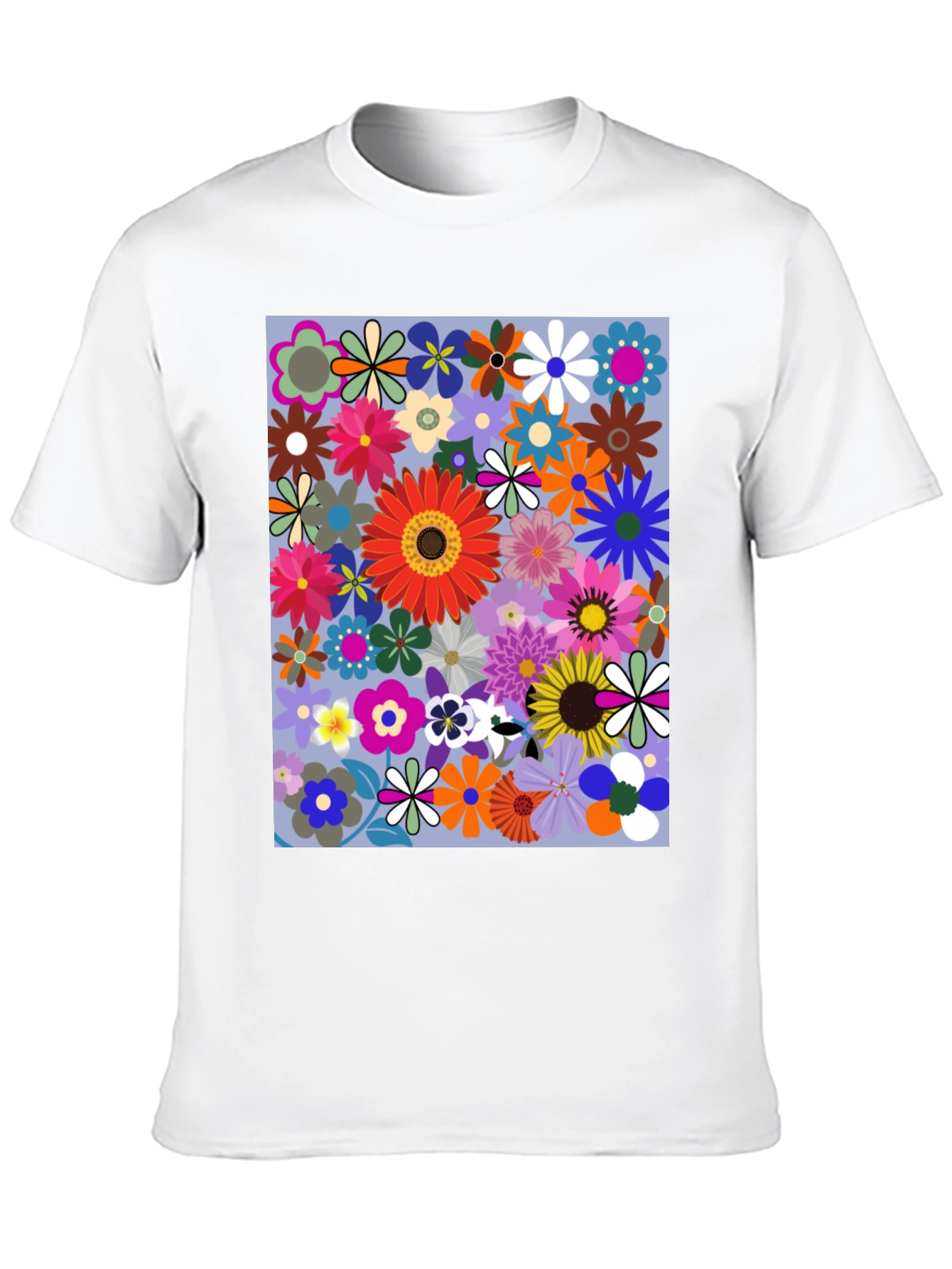 Floral Print Graphic T-Shirt