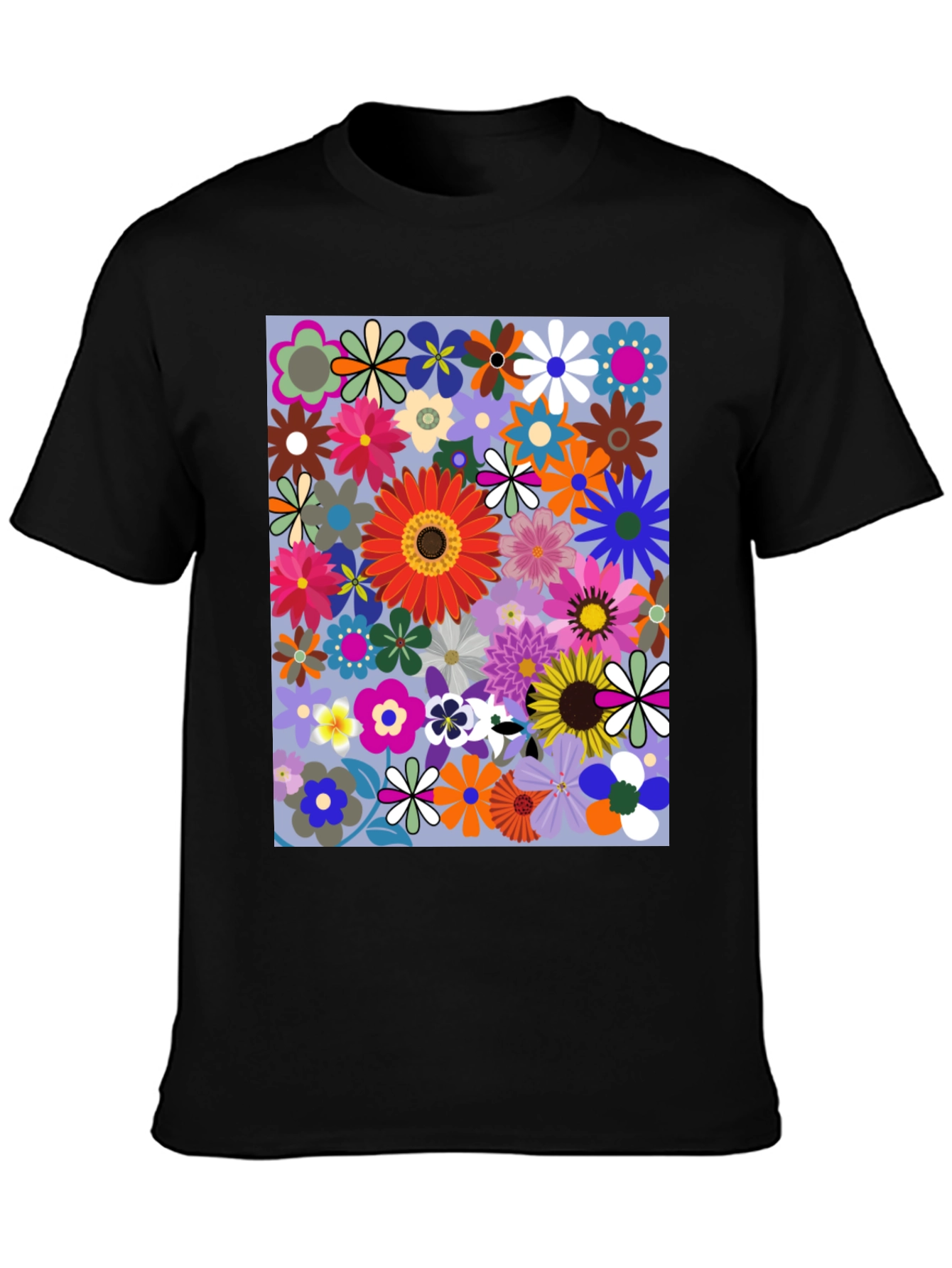 Floral Print Graphic T-Shirt