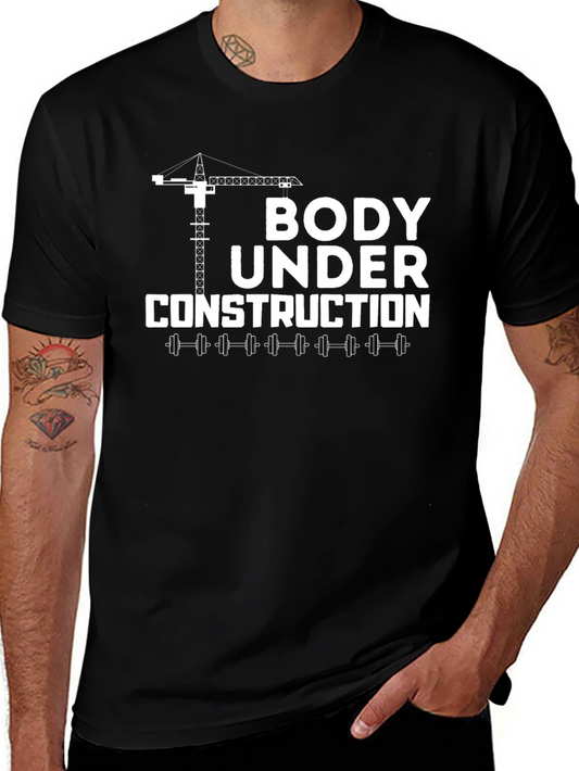 Body Under Construction Graphic Tee - Fitness Apparel