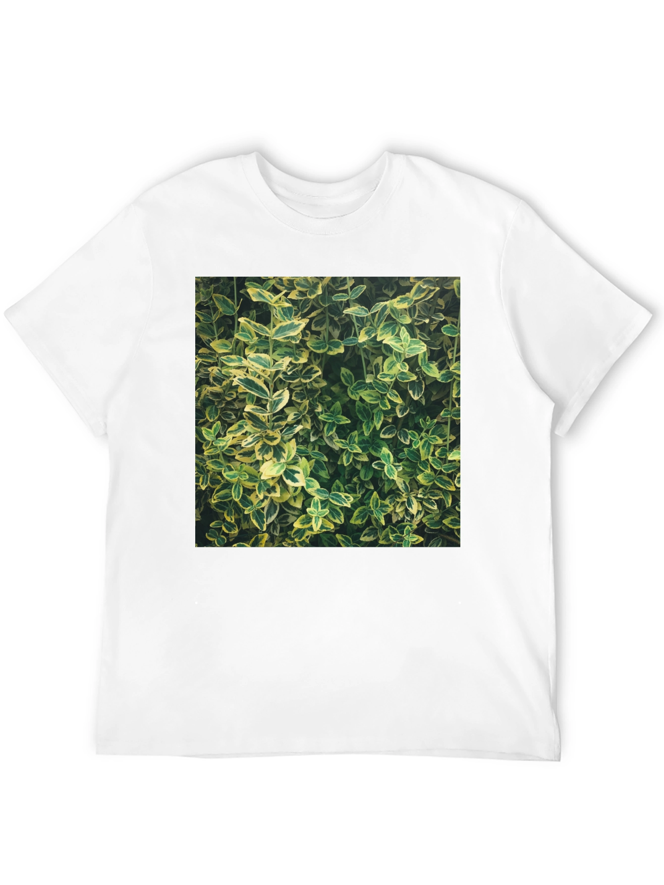 Nature Print Black T-Shirt