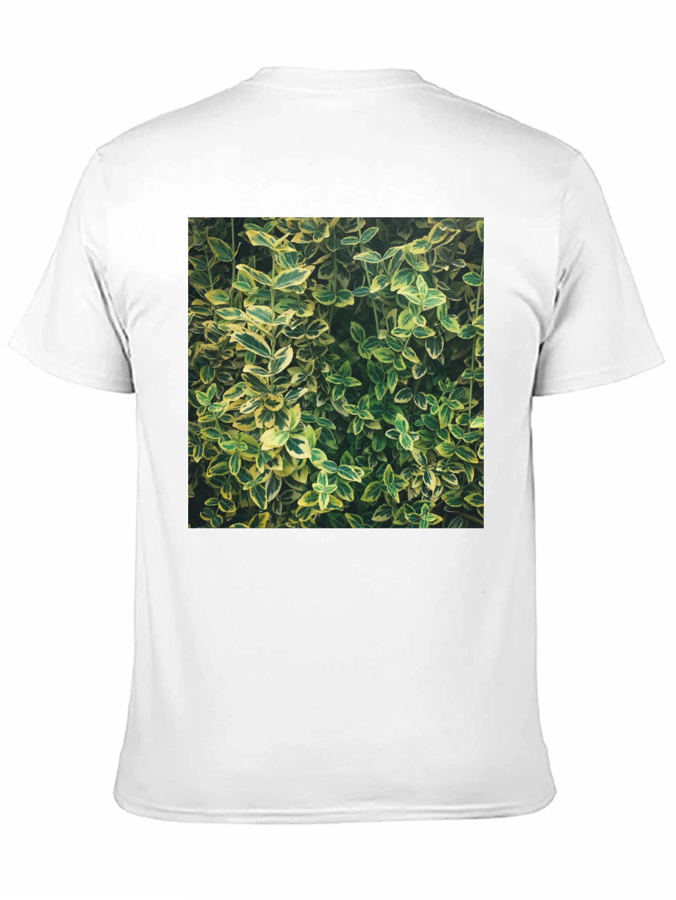Nature Print Black T-Shirt