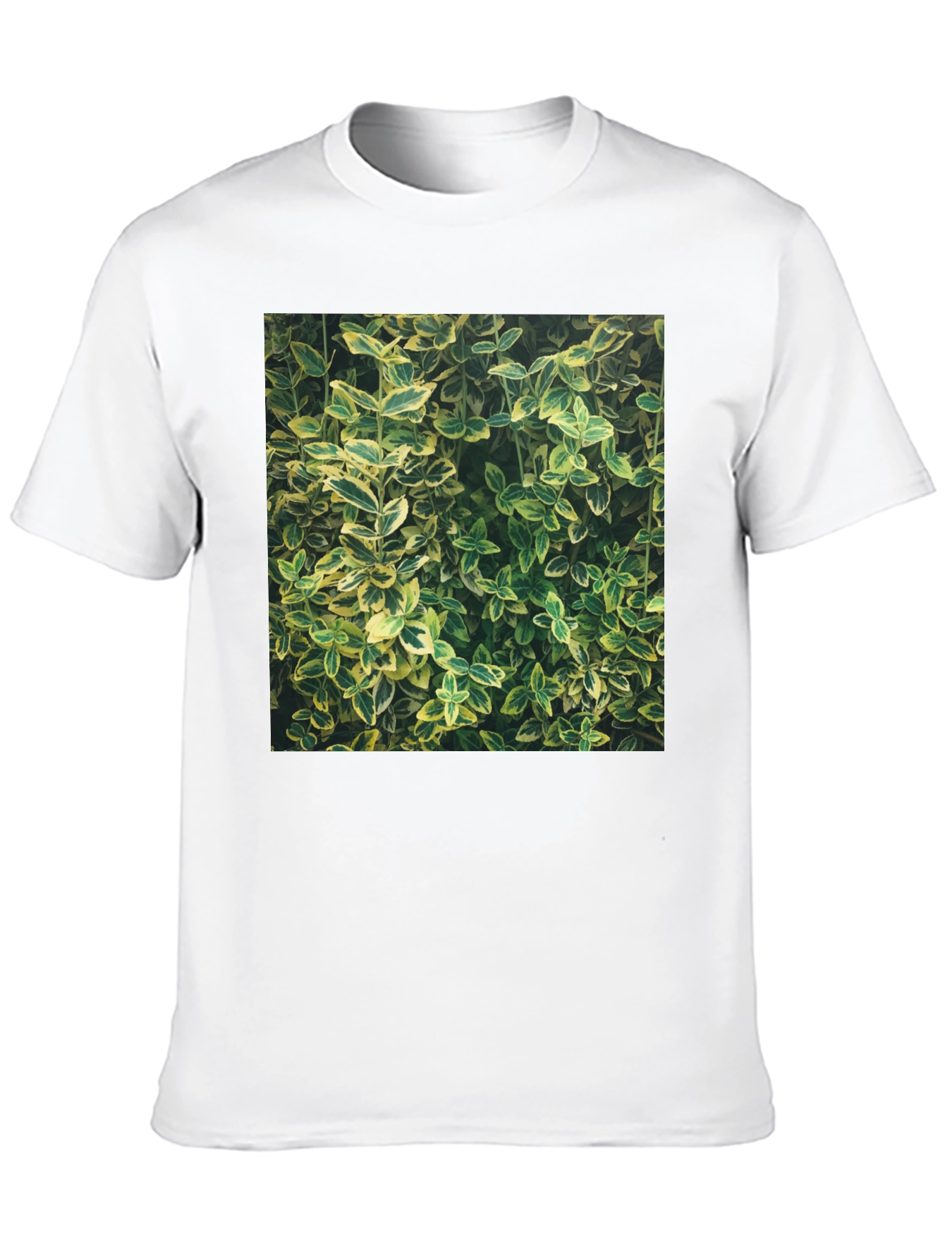 Nature Print Black T-Shirt