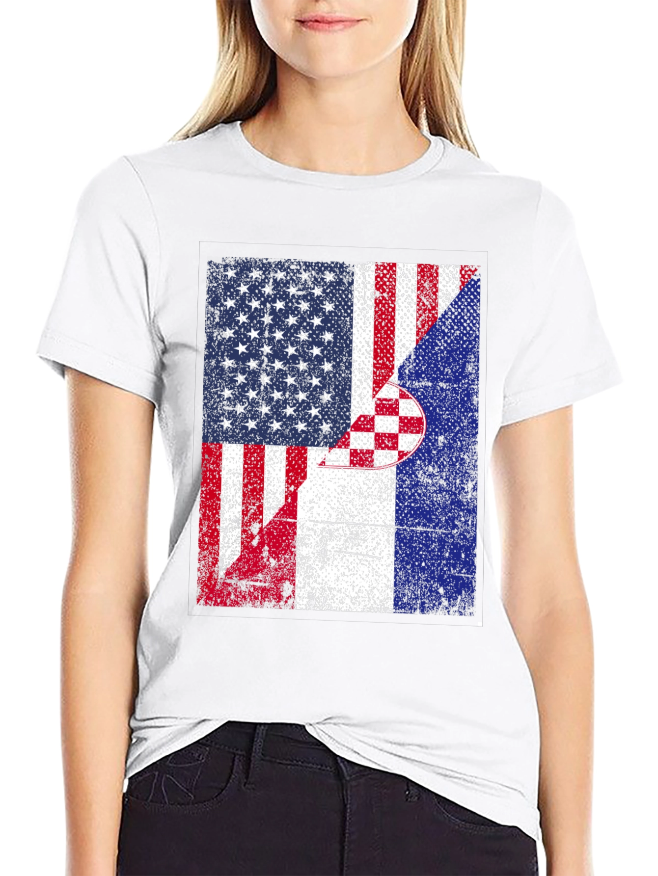 USA Croatia Flags T-Shirt