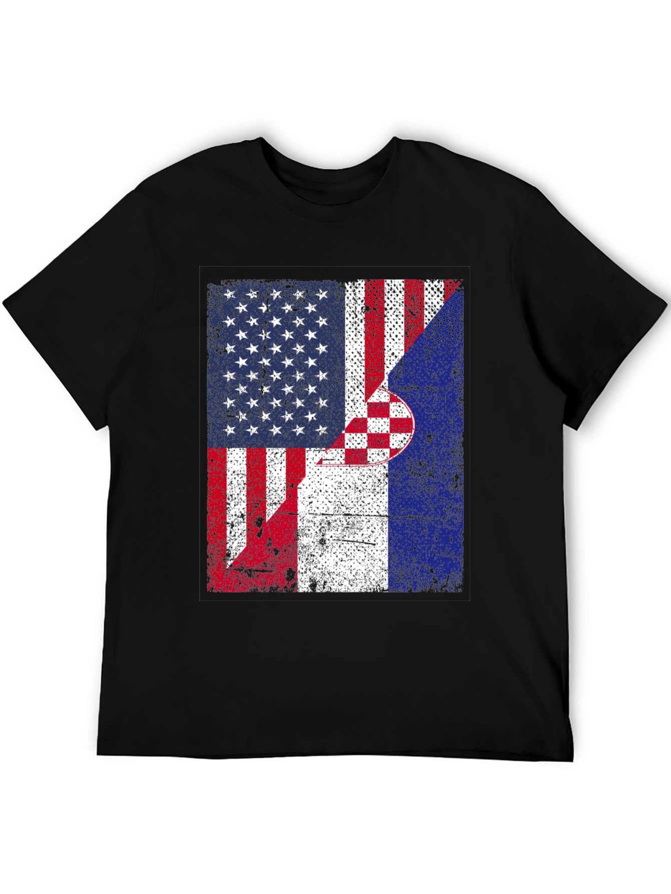 USA Croatia Flags T-Shirt