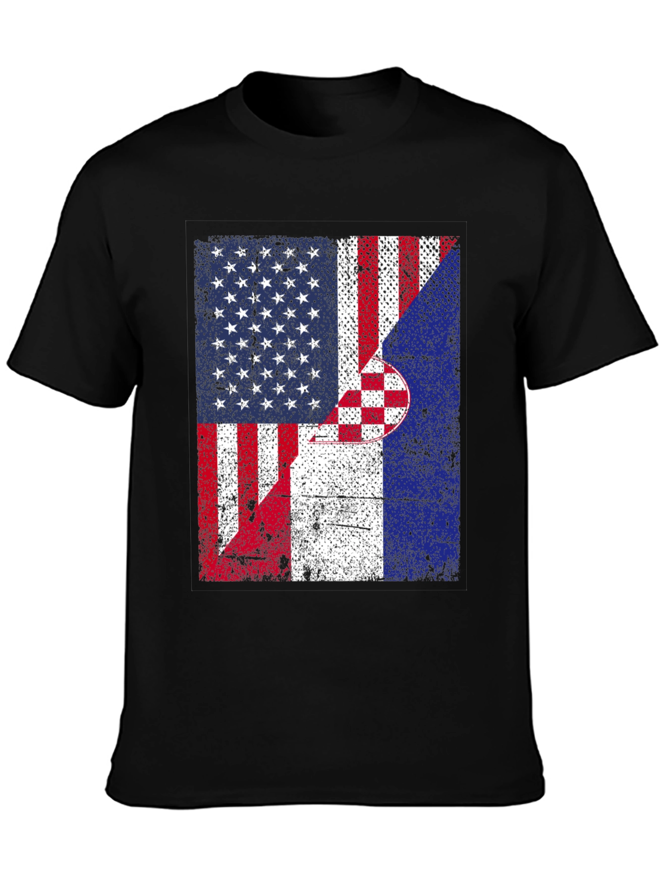 USA Croatia Flags T-Shirt