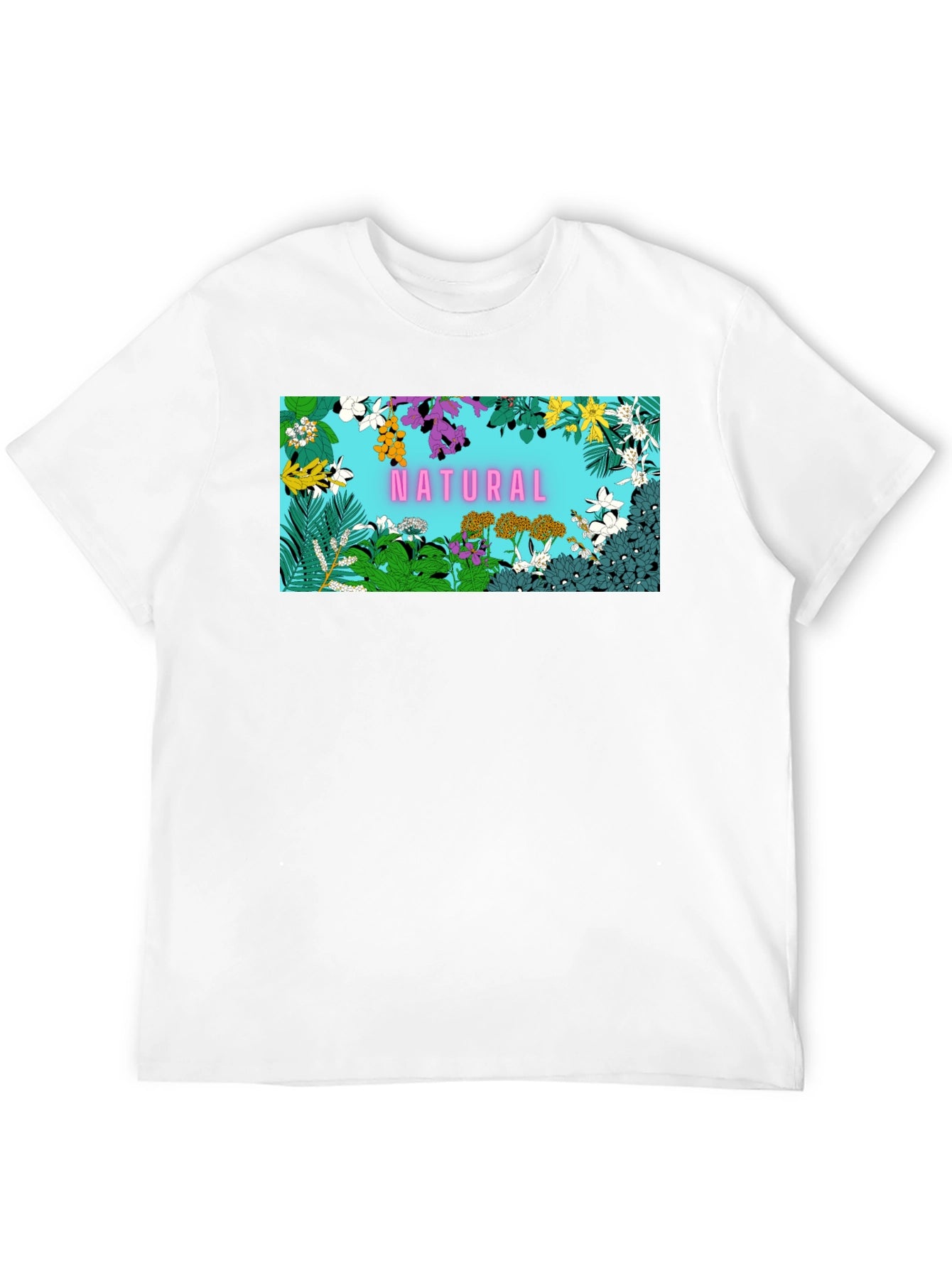 Nature Frame Graphic Tee - Trendy Casual Wear