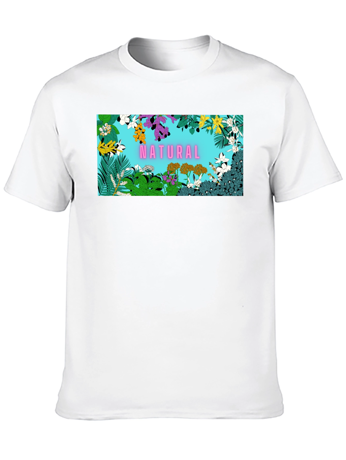 Nature Frame Graphic Tee - Trendy Casual Wear