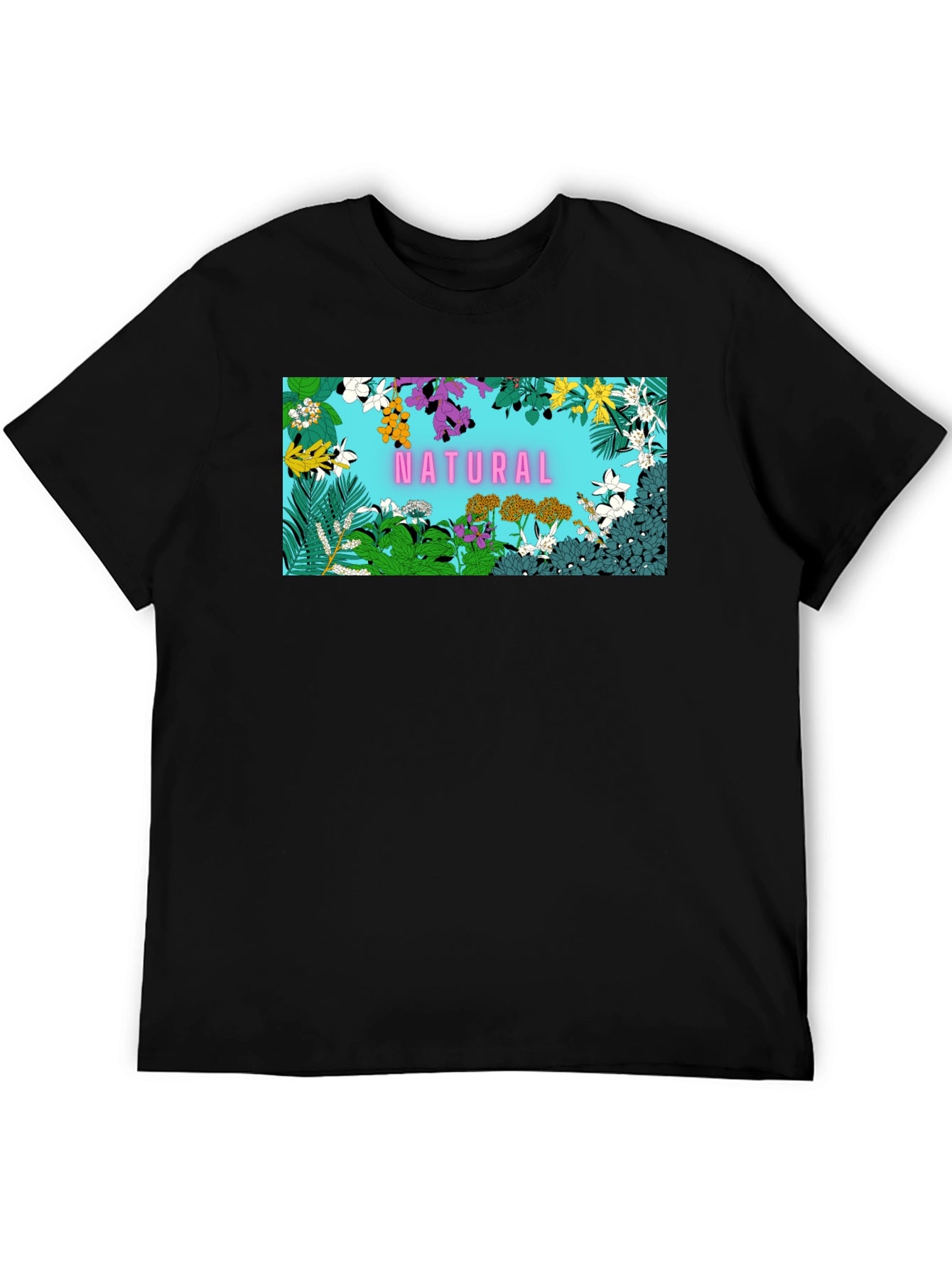 Nature Frame Graphic Tee - Trendy Casual Wear