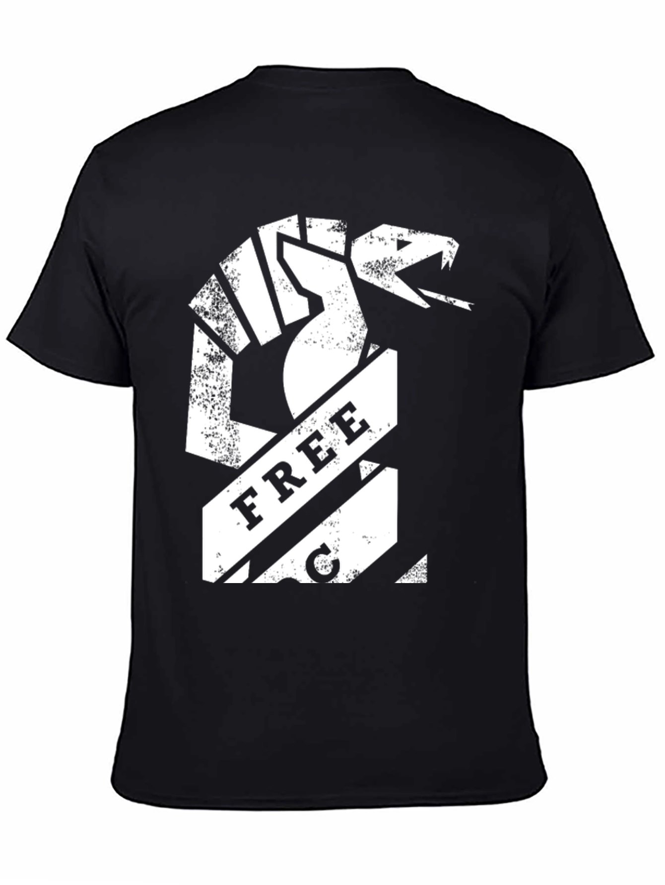 Free Cobra T-Shirt - Black Cotton Tee