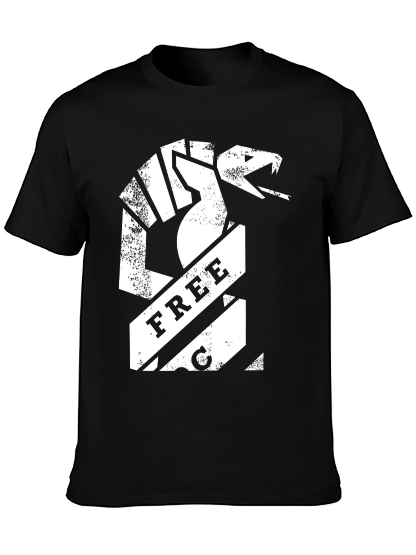 Free Cobra T-Shirt - Black Cotton Tee