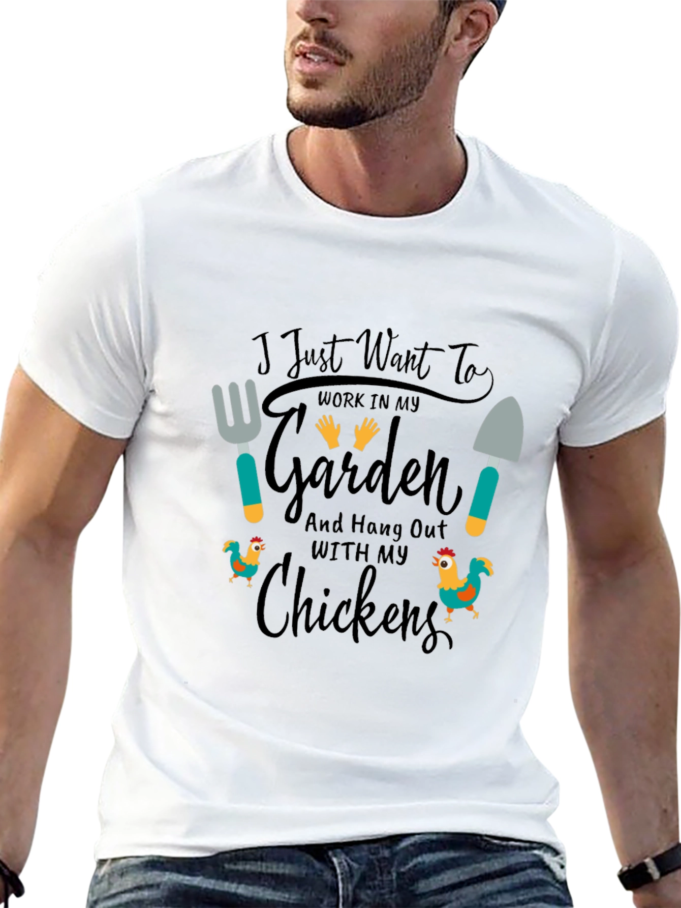 Garden & Chickens Graphic Tee