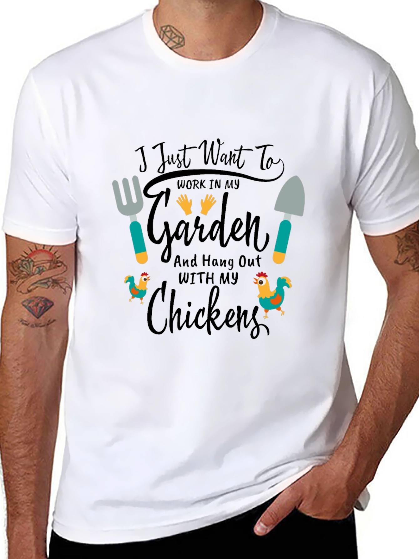 Garden & Chickens Graphic Tee