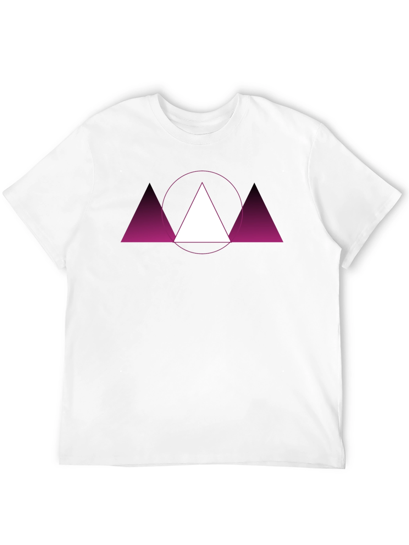Geometric Triangle Graphic Tee - Modern Design