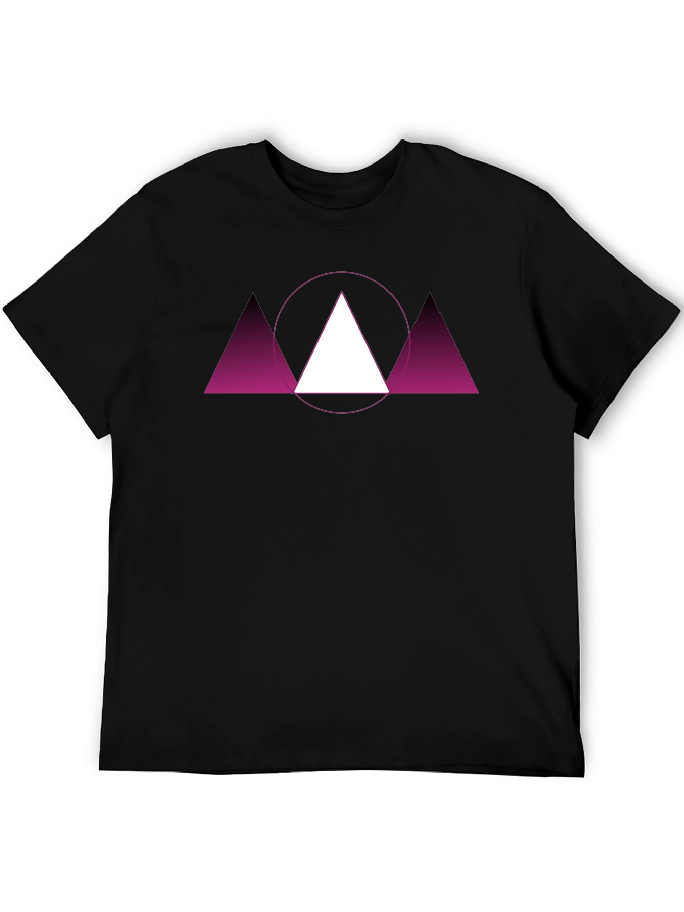 Geometric Triangle Graphic Tee - Modern Design