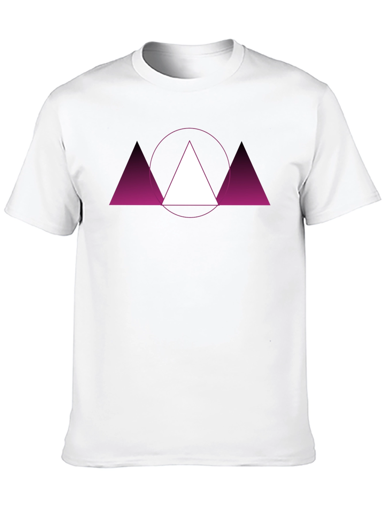 Geometric Triangle Graphic Tee - Modern Design