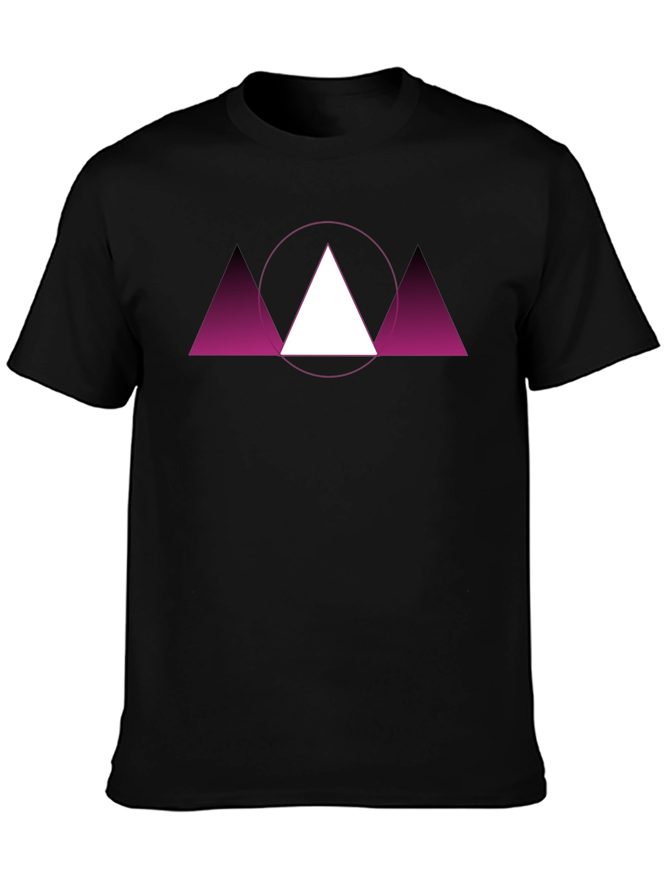 Geometric Triangle Graphic Tee - Modern Design