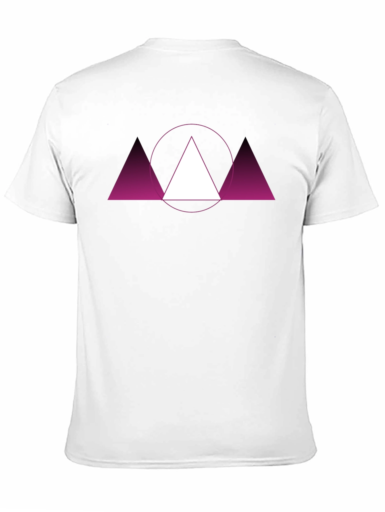 Geometric Triangle Graphic Tee - Modern Design