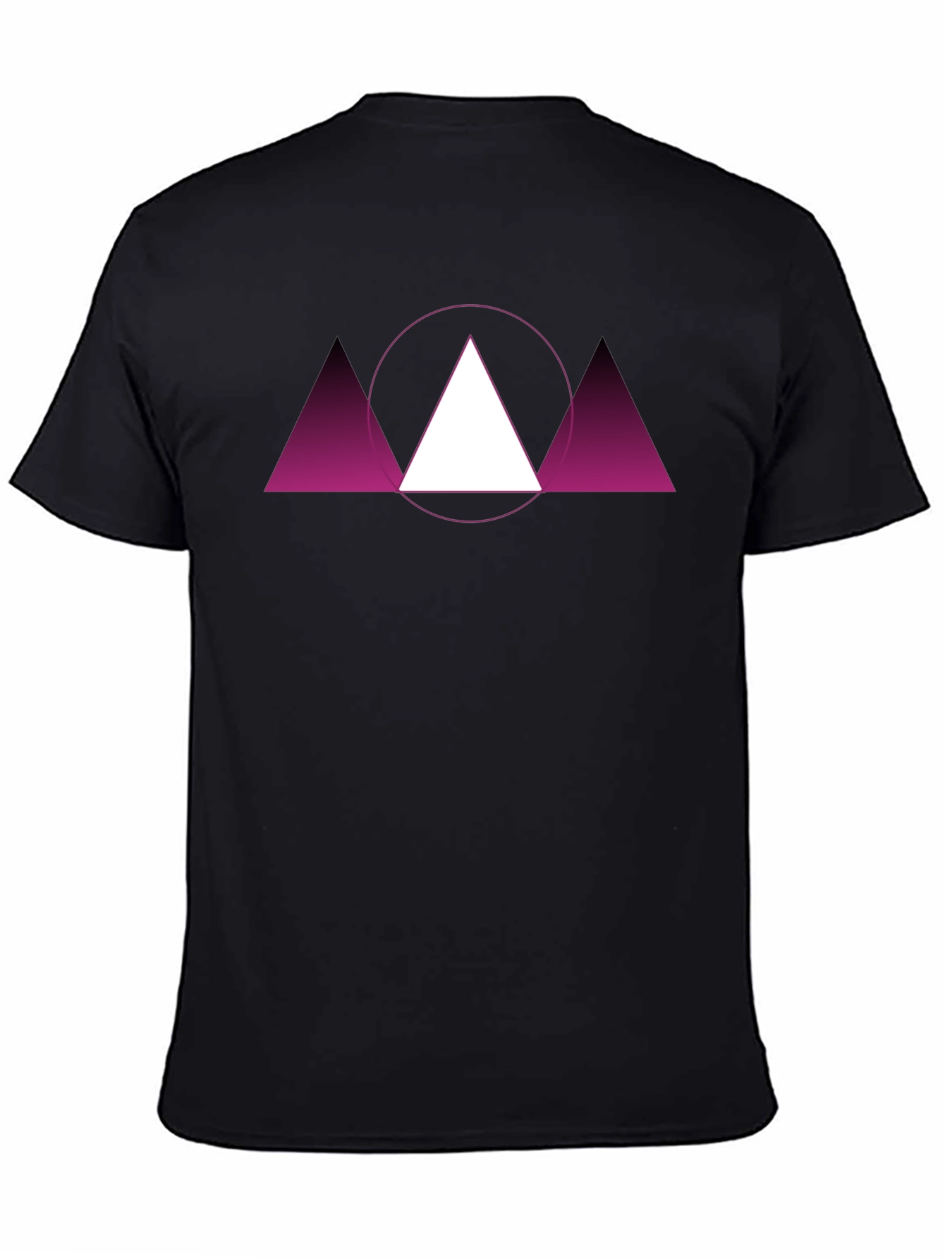 Geometric Triangle Graphic Tee - Modern Design