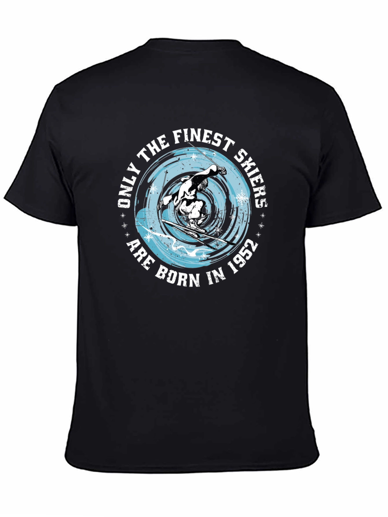 Finest Skiers Born in 1952 Black T-Shirt