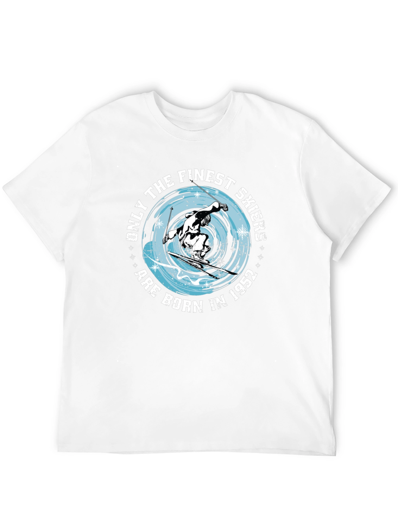 Finest Skiers Born in 1952 Black T-Shirt