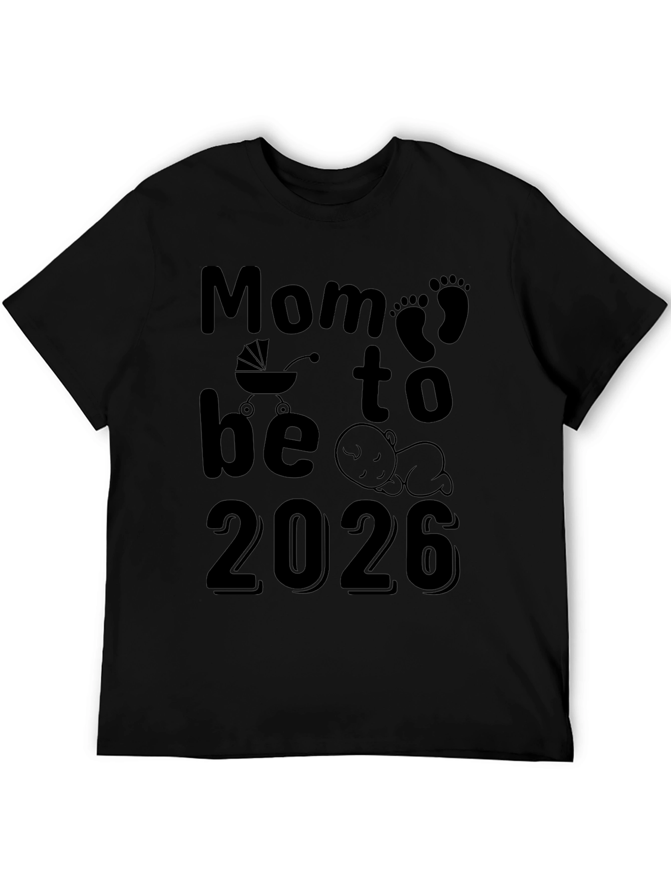 Mom to Be 2026 T-Shirt - Baby Announcement Tee