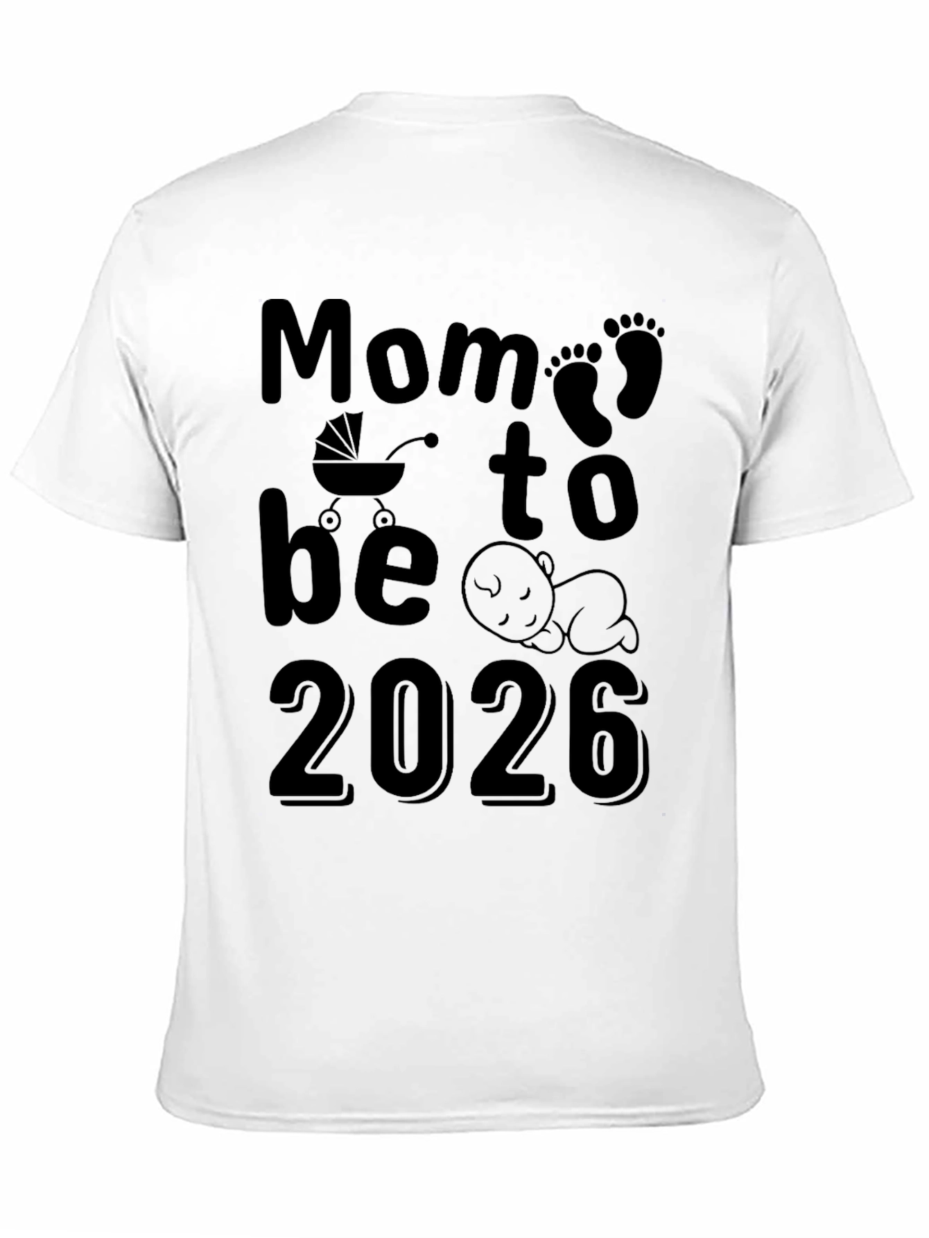 Mom to Be 2026 T-Shirt - Baby Announcement Tee