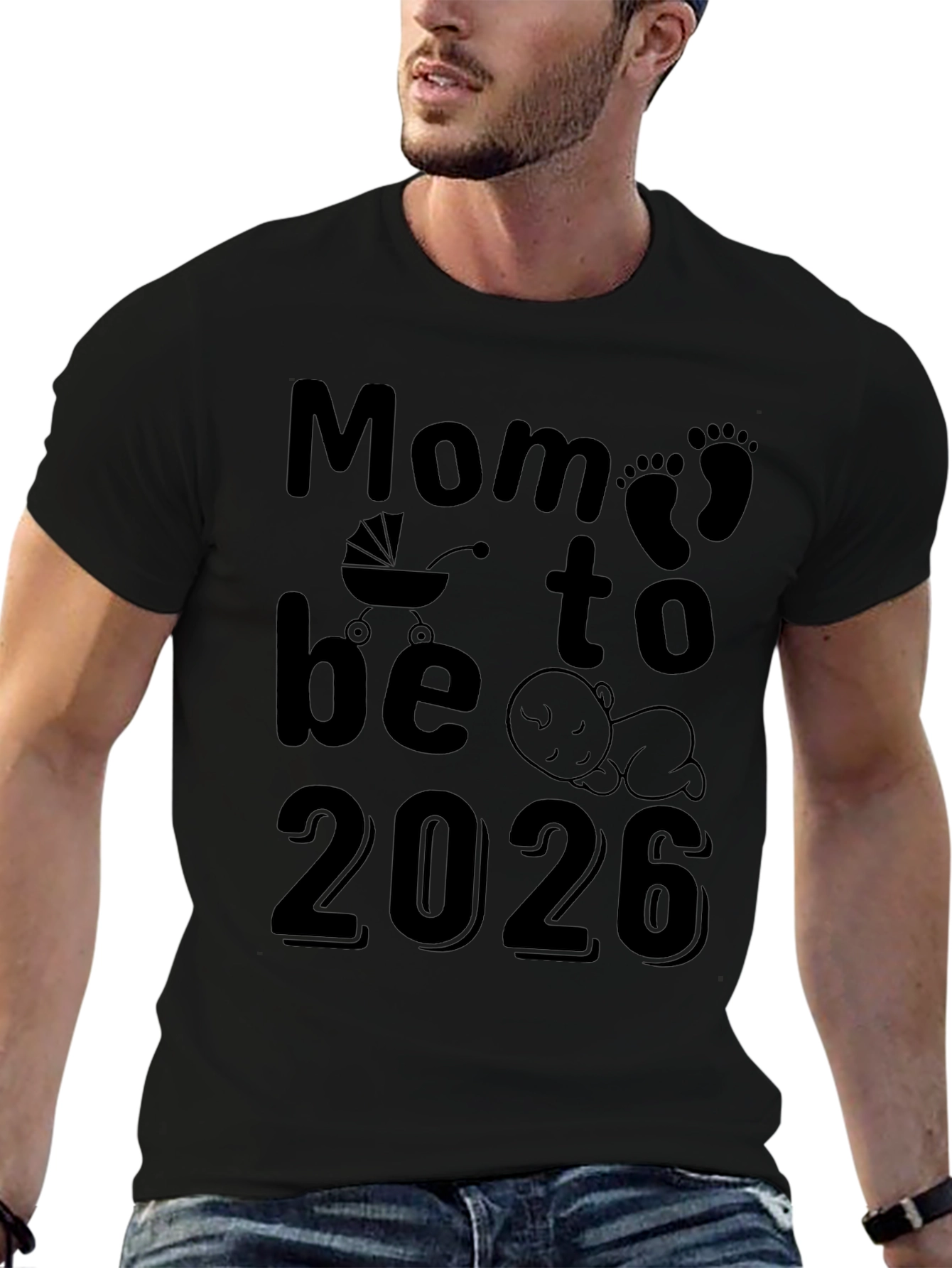 Mom to Be 2026 T-Shirt - Baby Announcement Tee