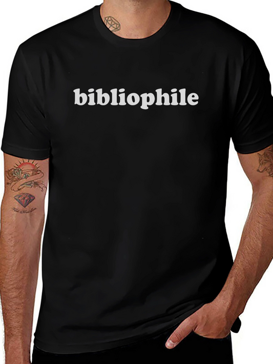 Bibliophile Black T-Shirt - Book Lover Tee