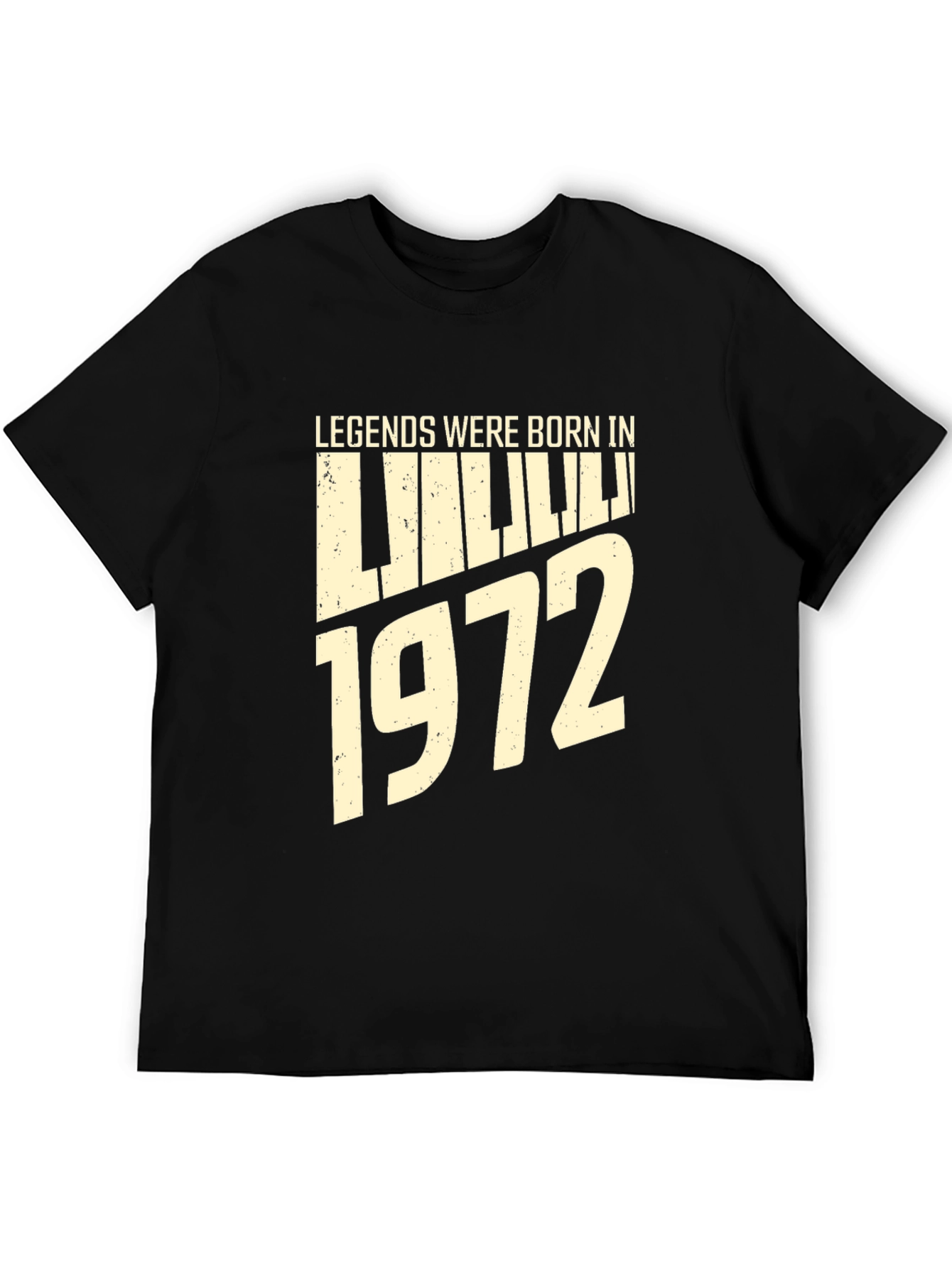 Legends Born In 1972 Piano Keyboard T-Shirt