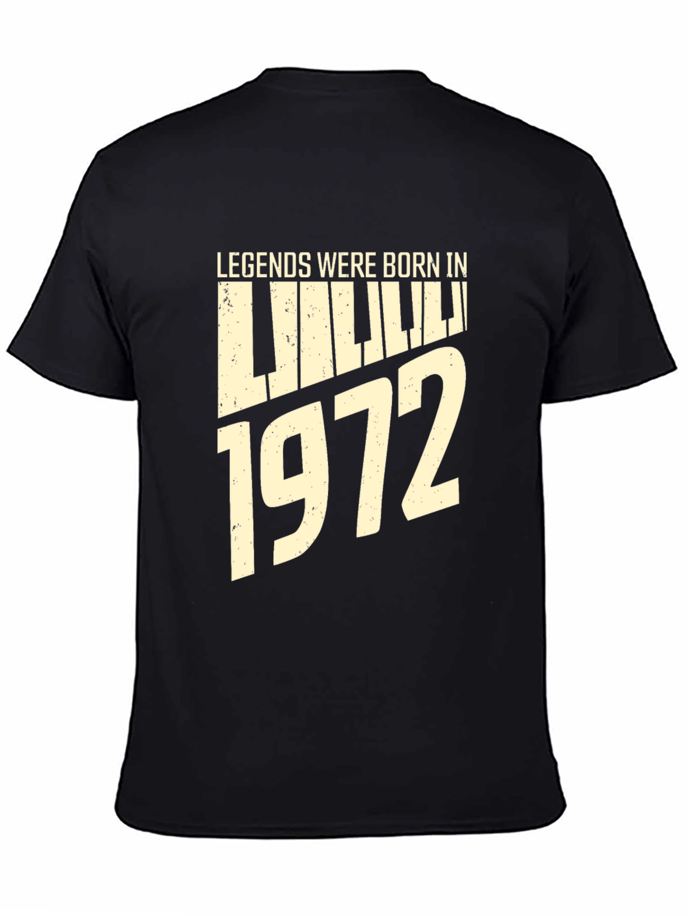 Legends Born In 1972 Piano Keyboard T-Shirt