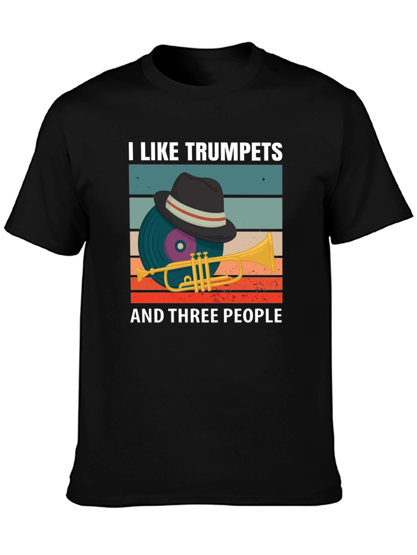 I Like Trumpets and Three People T-Shirt