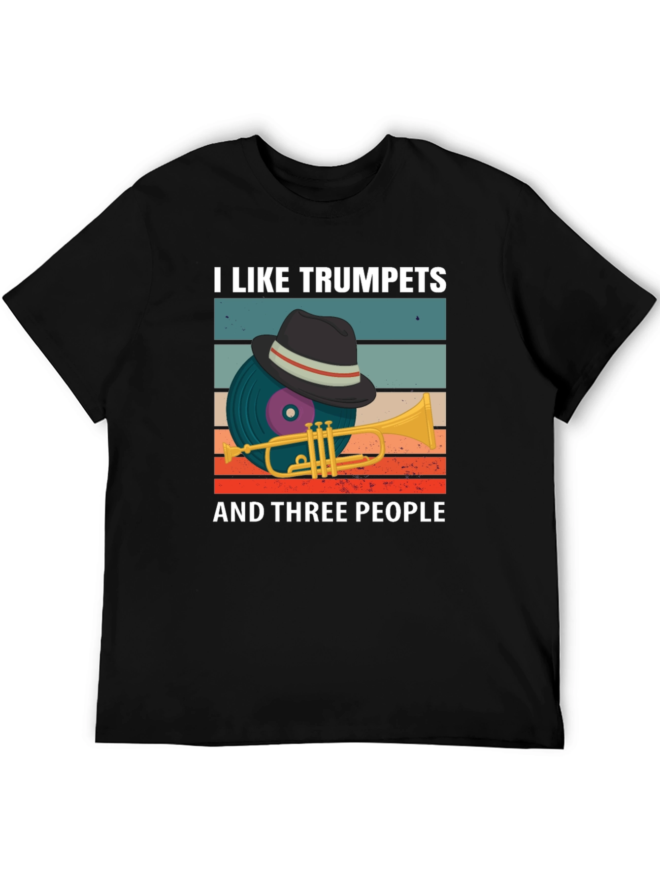 I Like Trumpets and Three People T-Shirt