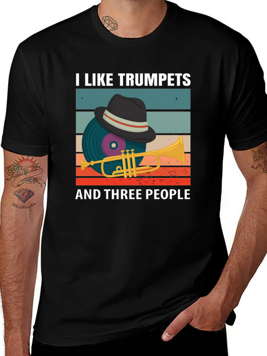 I Like Trumpets and Three People T-Shirt