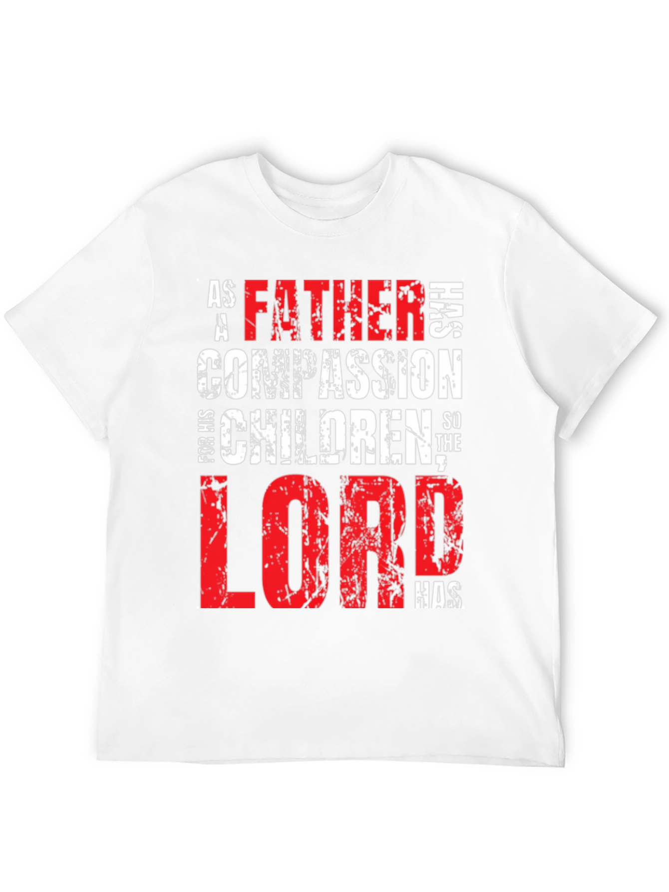Father Lord Has Compassion Black T-Shirt