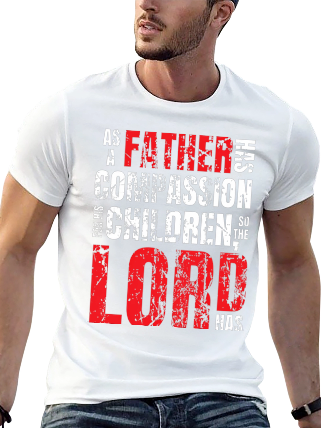 Father Lord Has Compassion Black T-Shirt