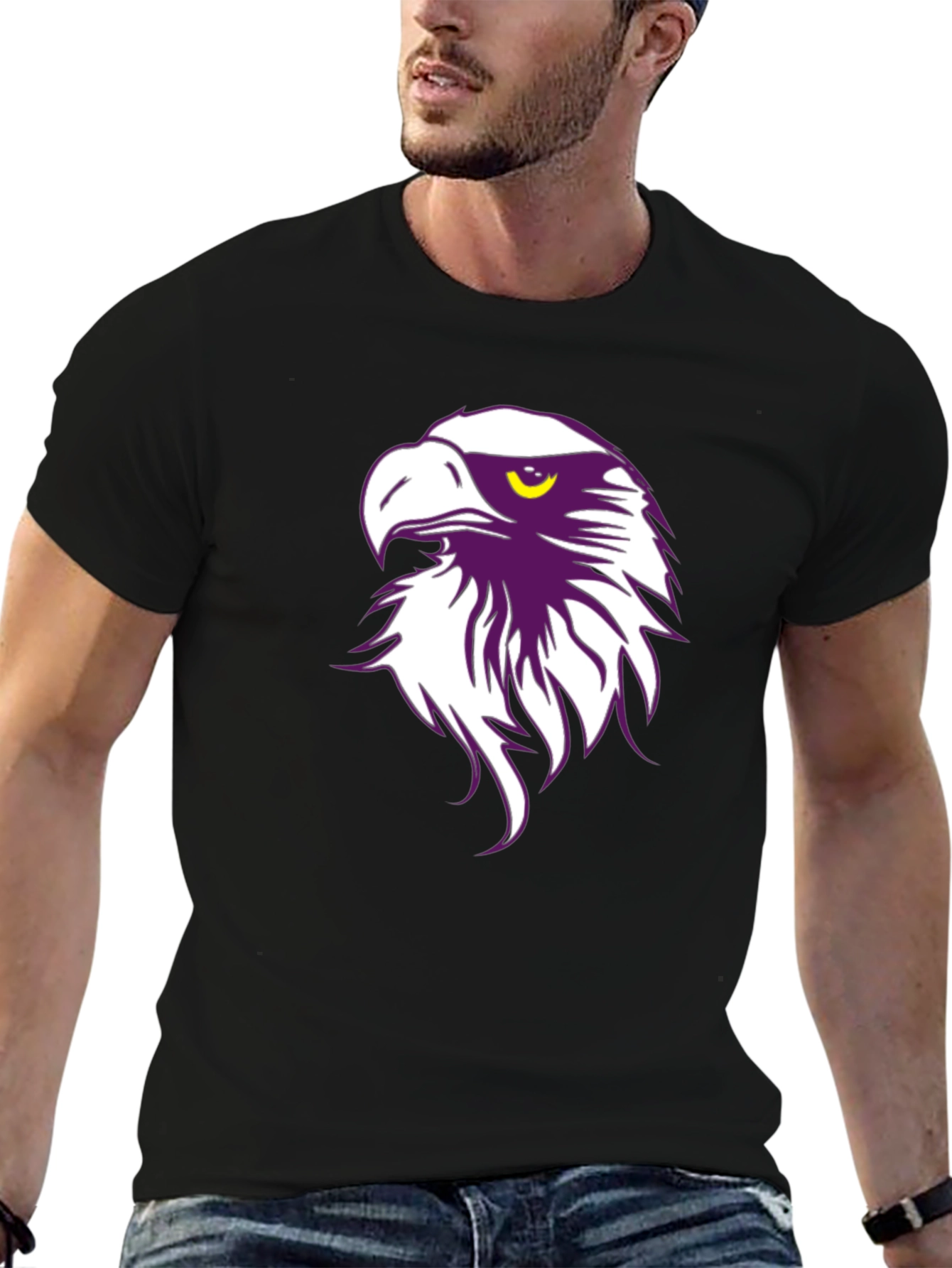 Eagle Graphic Tee - Mens Black T-Shirt