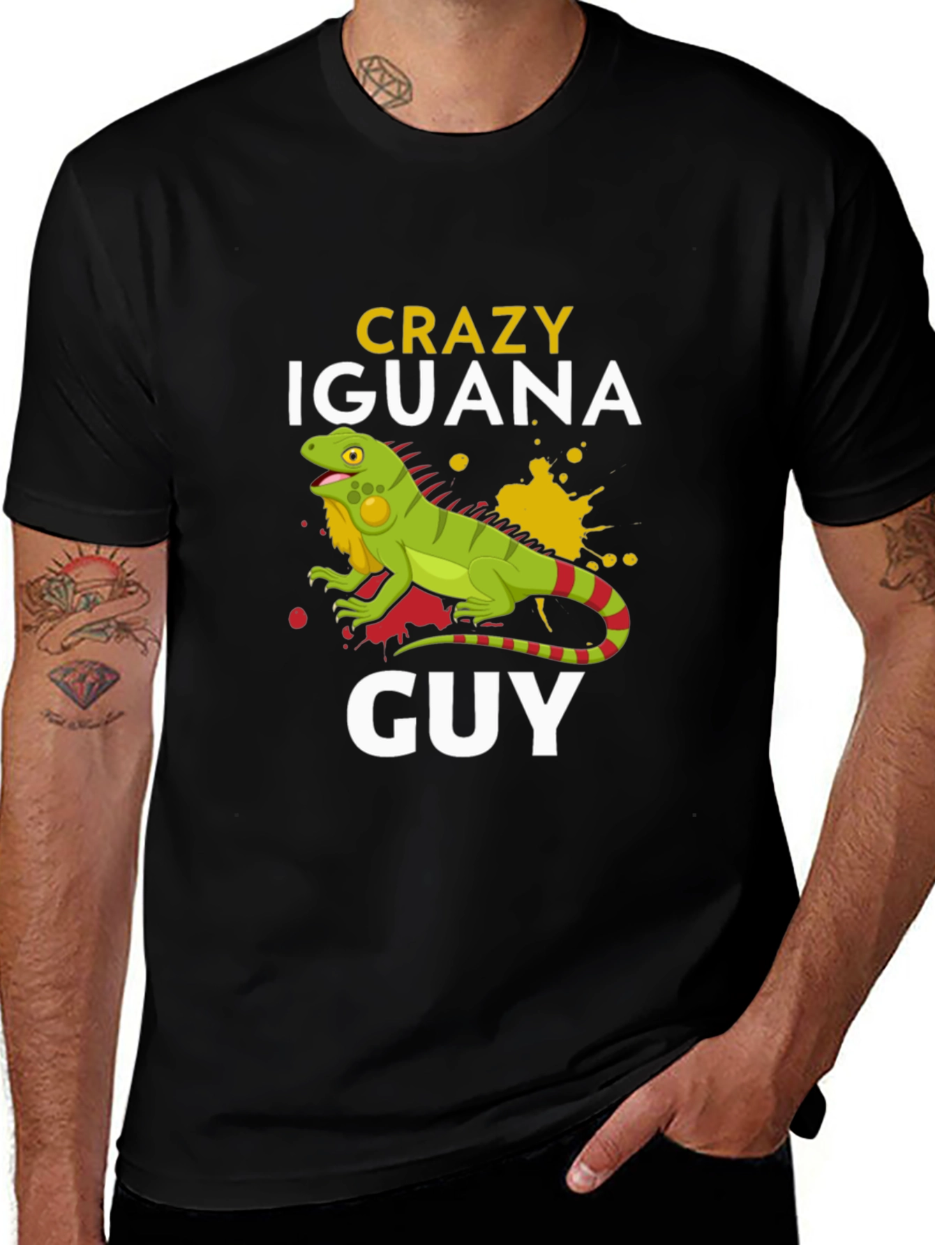 Crazy Iguana Guy Graphic Tee
