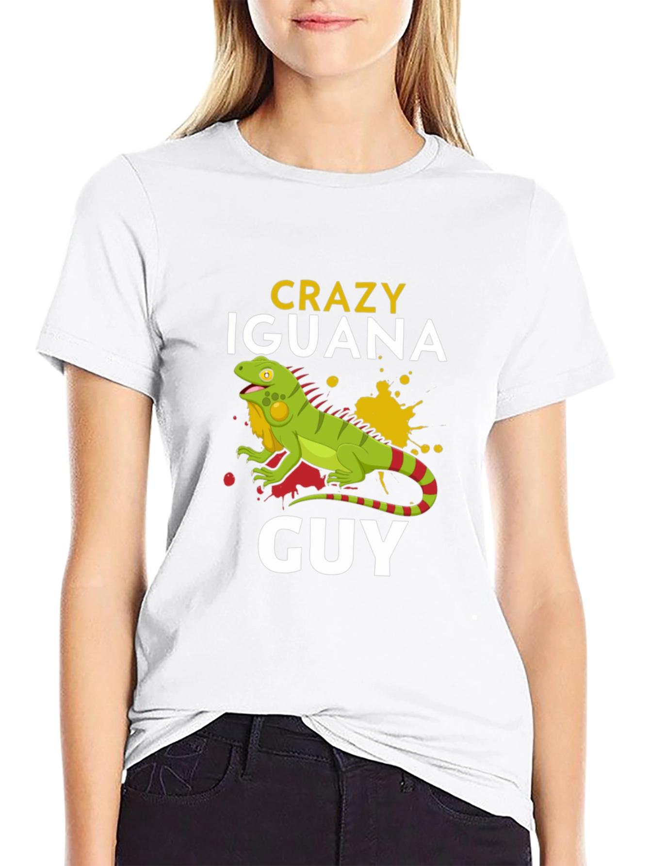 Crazy Iguana Guy Graphic Tee