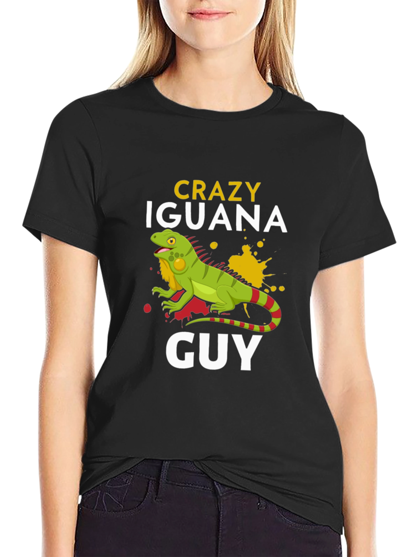 Crazy Iguana Guy Graphic Tee