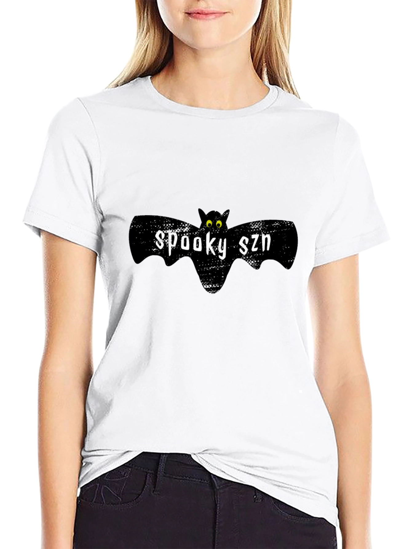 Spooky Szn Bat Graphic Tee - Halloween Style